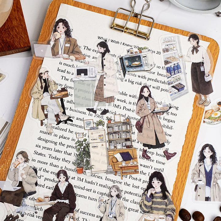 Career Life Diary PET Stickers - Desk Cosmos