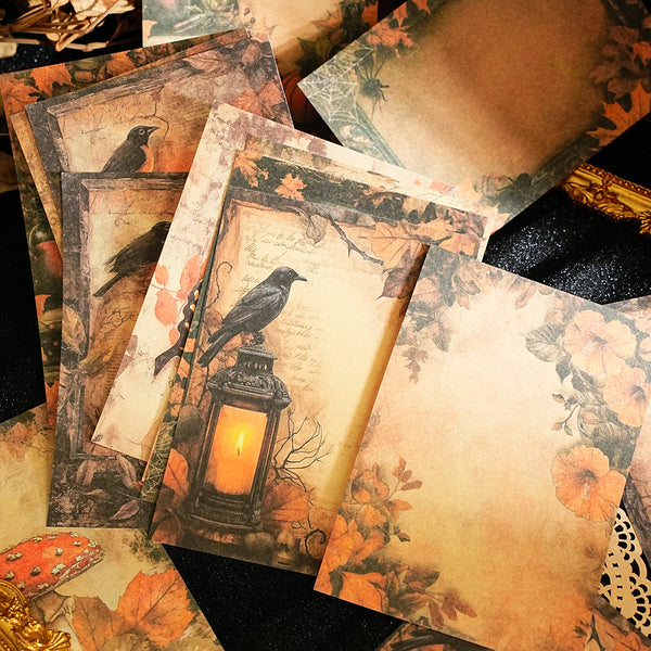 Magic Scrapbook Paper – Crow, Witch, Potion, Spell, Owl