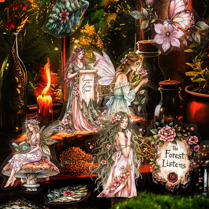 Fantasy Fairy Character PET Stickers - Desk Cosmos