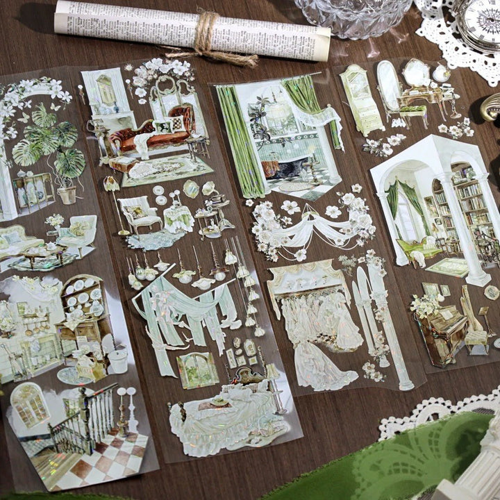 Elegant Noble Mansion PET Tape - Desk Cosmos