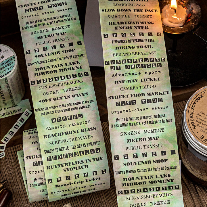 Time’s Words Series Die - cut Tape - Desk Cosmos