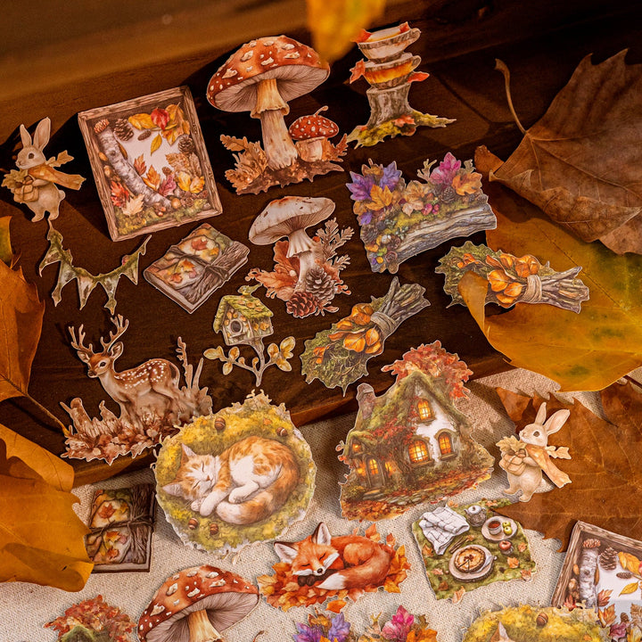 Autumn Stickers – Forest, Farm, Butterflies, Leaves - Desk Cosmos