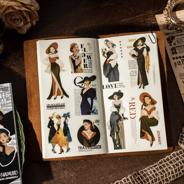 Los Angeles Stylish Women Sticker Books - Desk Cosmos