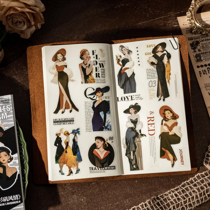 Los Angeles Stylish Women Sticker Books - Desk Cosmos