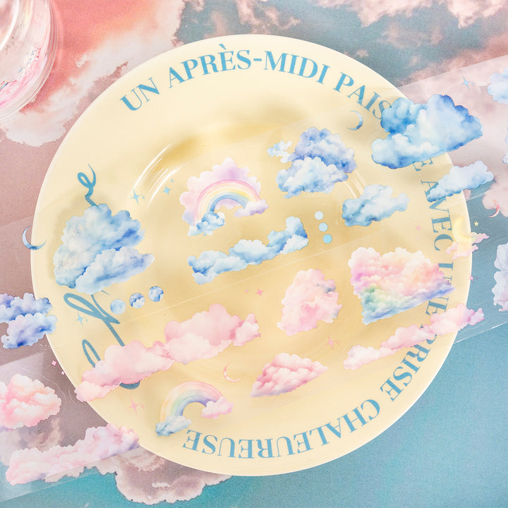 A Cloud Theme Romantic PET Tape for Crafting