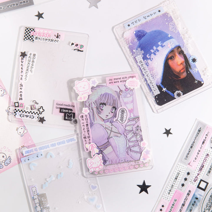 A Collection of Graphemes Series Retro Japanese Text Stickers for Art Projects