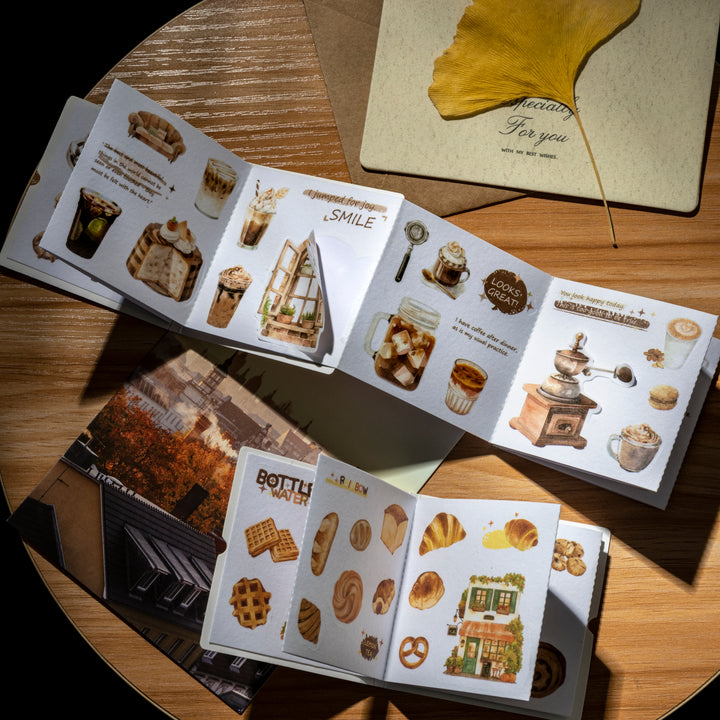 A Little Sense of Ritual Sticker Books Vintage Ocean Coffee Travel Themes