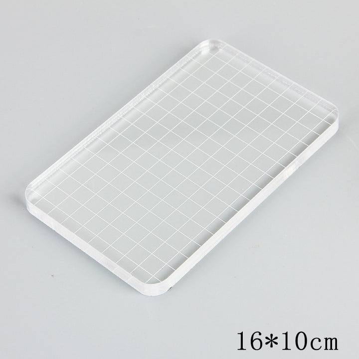 Acrylic Transparent Stamp Kit Smooth Surface Stamp for Clean Impressions
