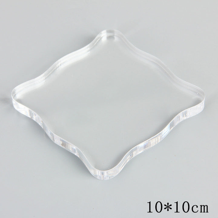 Acrylic Transparent Stamp Kit Transparent Acrylic Block for Layered Stamping
