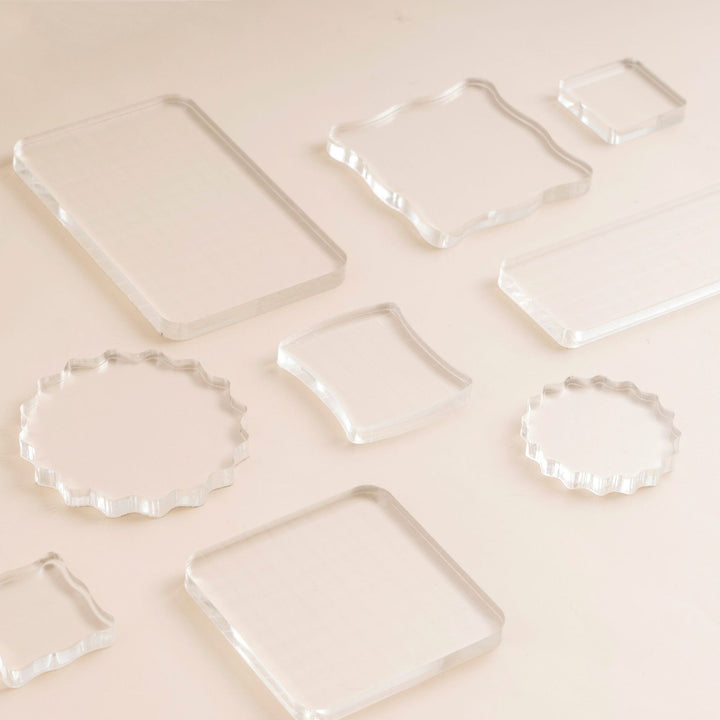 Acrylic Transparent Stamp Kit Versatile Stamping Plate for DIY Projects