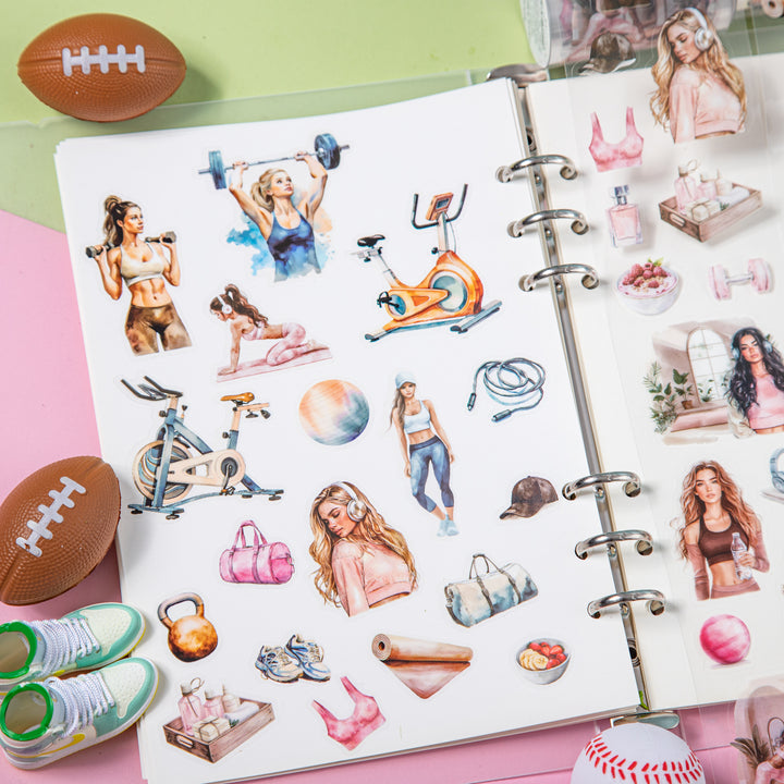 Active Girl PET Tape Self Regulated Life daily planner decor idea
