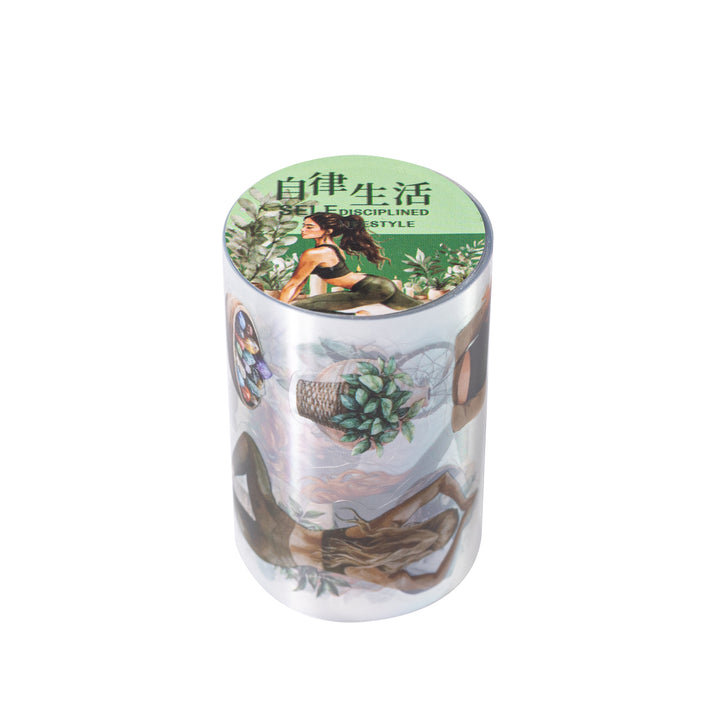 Active Girl PET Tape Self Regulated Life inspirational planner supply