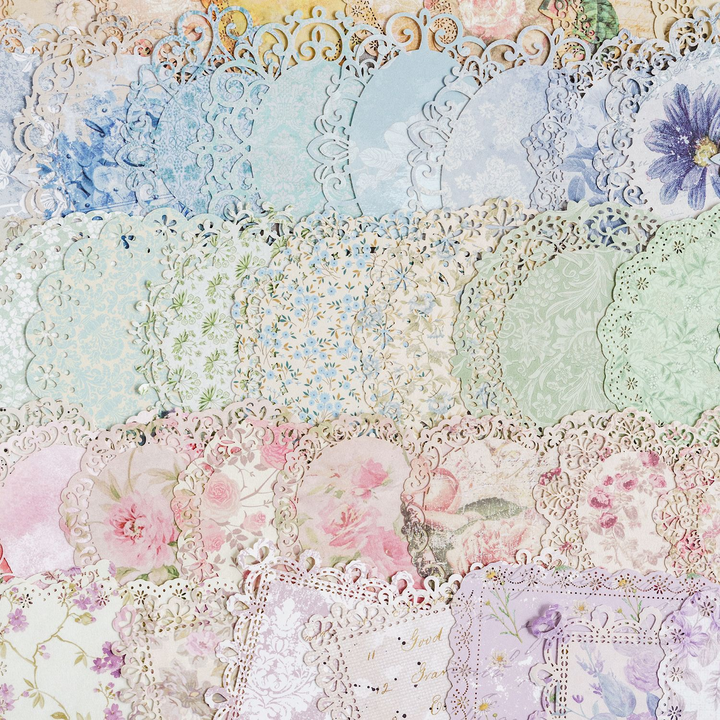 Aesthetic Floral Lace Writing Paper - 6 Unique Designs