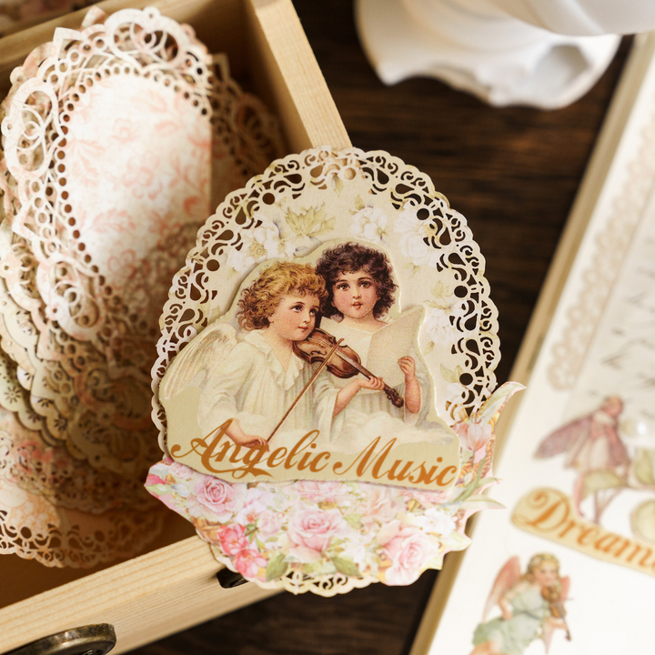 Aesthetic Floral Lace Writing Paper - Thick & Smooth Texture