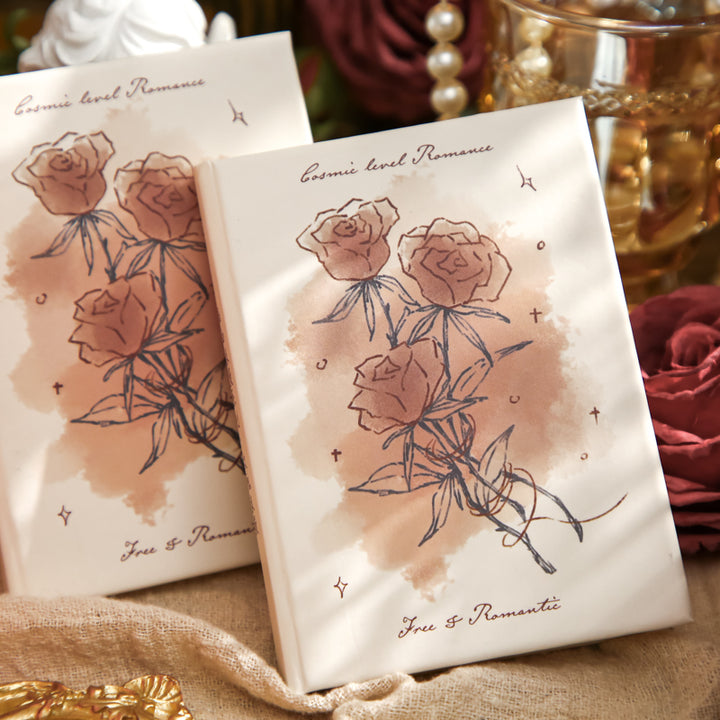 Aesthetic Rose Pocket Notebook Freedom Romance Series for Journaling