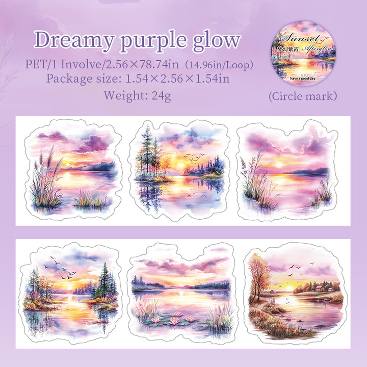 Afterglow of sunset Dreamy purple glow Sunset Effect Tape