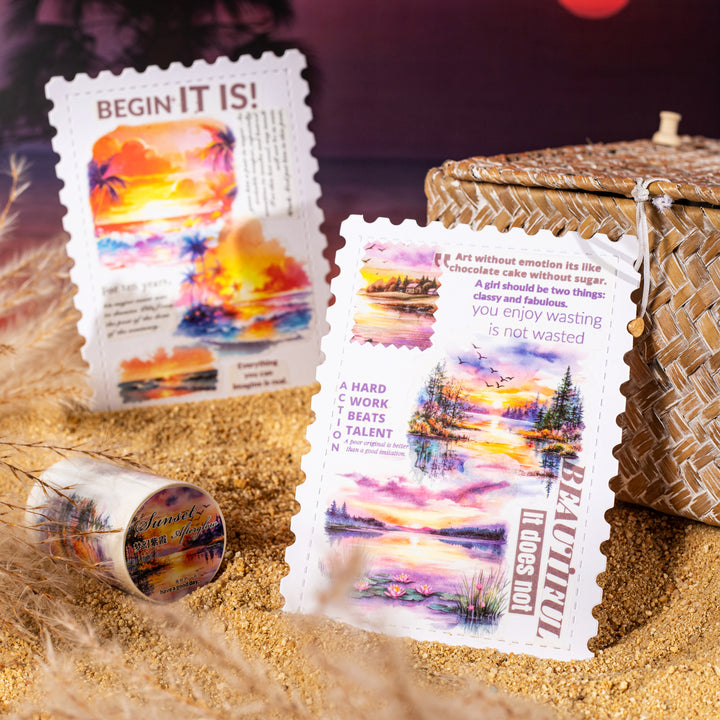 Afterglow of sunset PET Tape Perfect for Daily Life Scrapbooking
