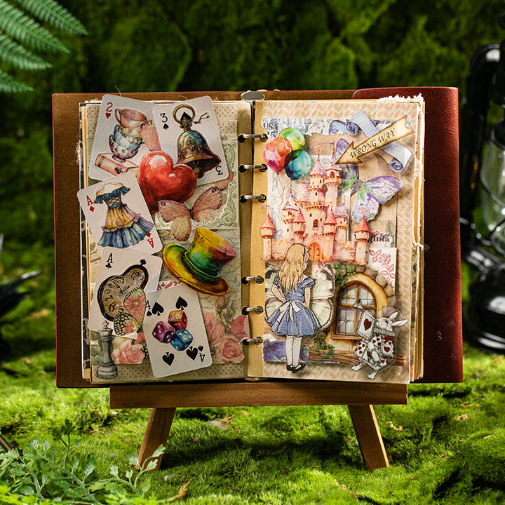 Alice Story Retro Stickers PET for Personalized Decor