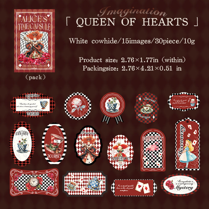 Alice's Time Box Magic Fantasy Stickers for Art Projects
