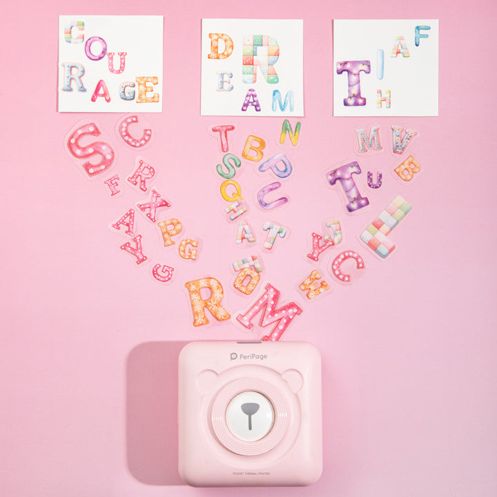Alphabet Paradise PET Tape Gradient Letters Decorative Material