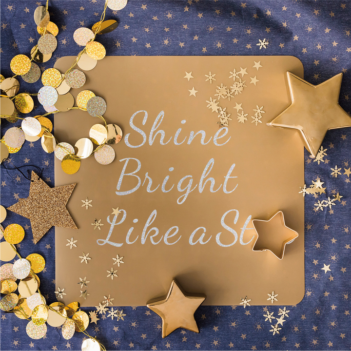 Alphabet Stickers PVC Glitter Text Stickers for Crafting Ideas