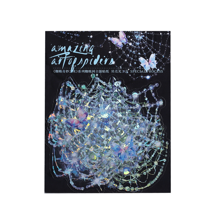 Amazing Art Spider PET Stickers Dark Gothic Theme
