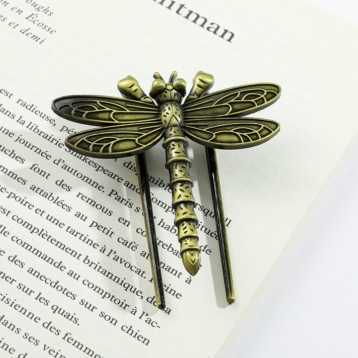Ancient Bronze Vintage Insect Bookmark Intricate Metal Craft
