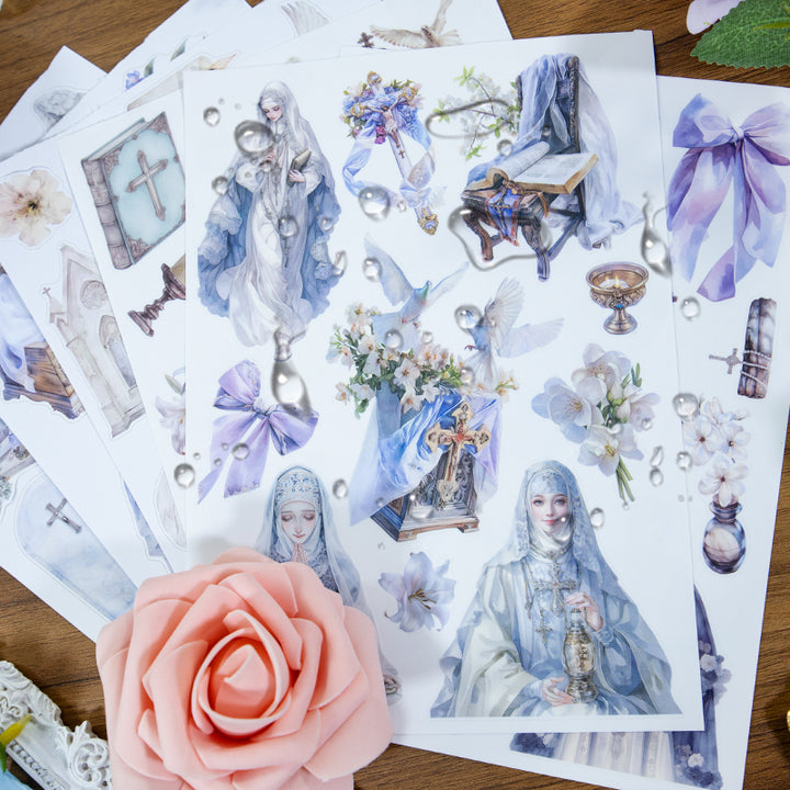 Angel Prayer Sticker Book Mystic Design Suitable for Scrapbook