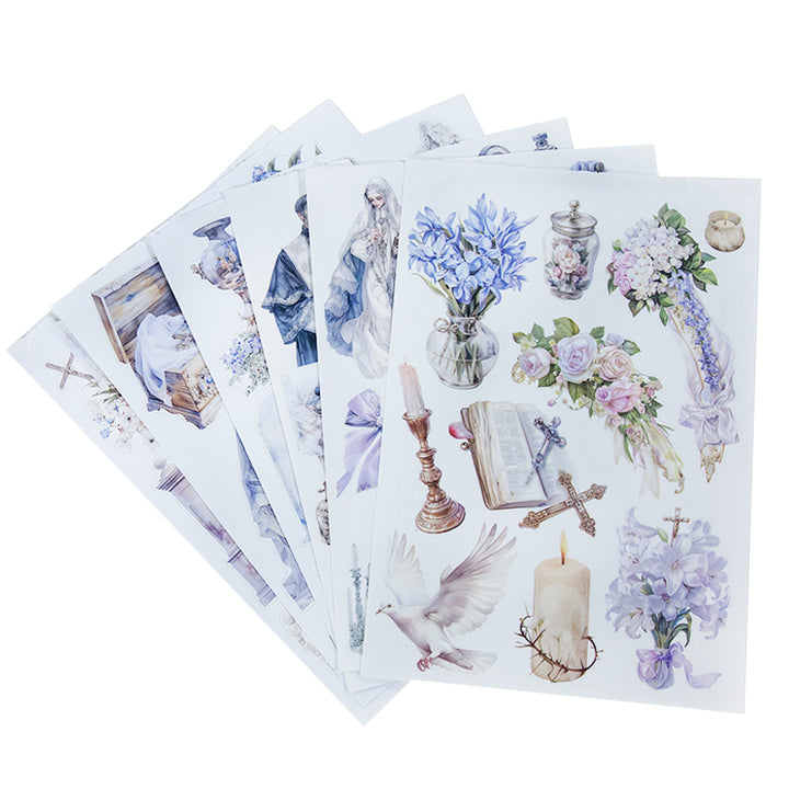 Angel Prayer Sticker Book Paper Stickers Suitable for Diary Decoration