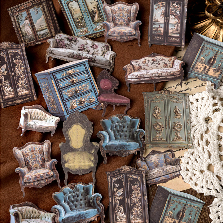 Antique Collection Museum Series Stickers Ideal for Phone Case Decor