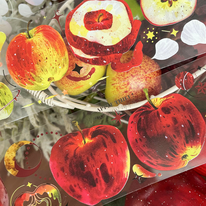 Apple Star Vintage Floral Tape Scrapbooking