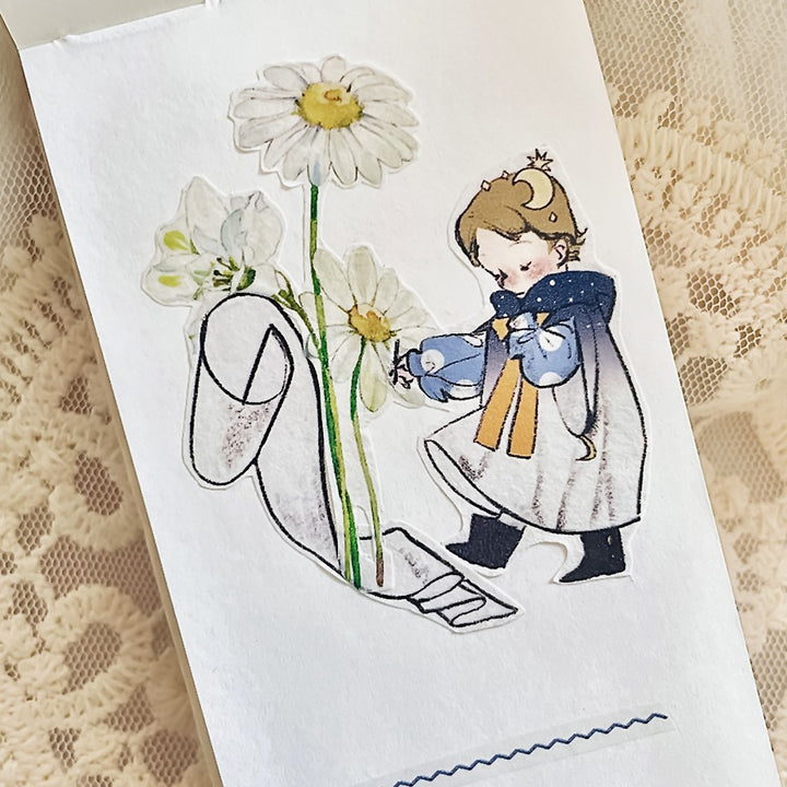 Apprentice Characters Cute Vintage Notebook Sticker Example