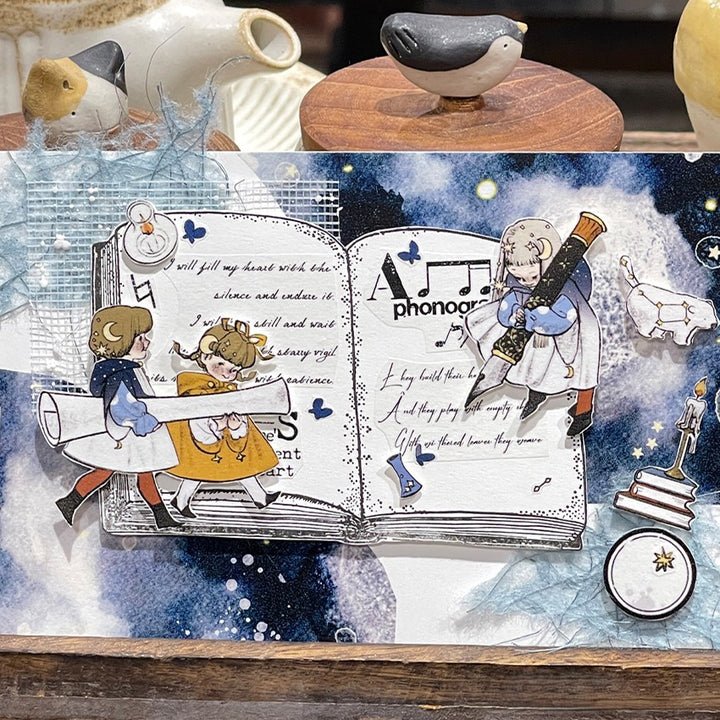 Apprentice Characters Cute Vintage Scrapbook Decoration