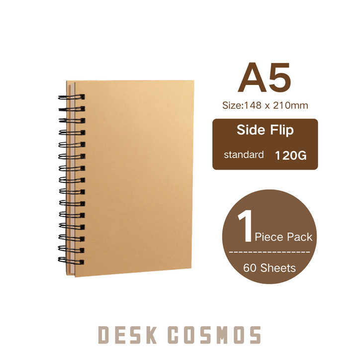Art Journal A5 60 Sheets 120G Side Flip Smooth Paper Writing