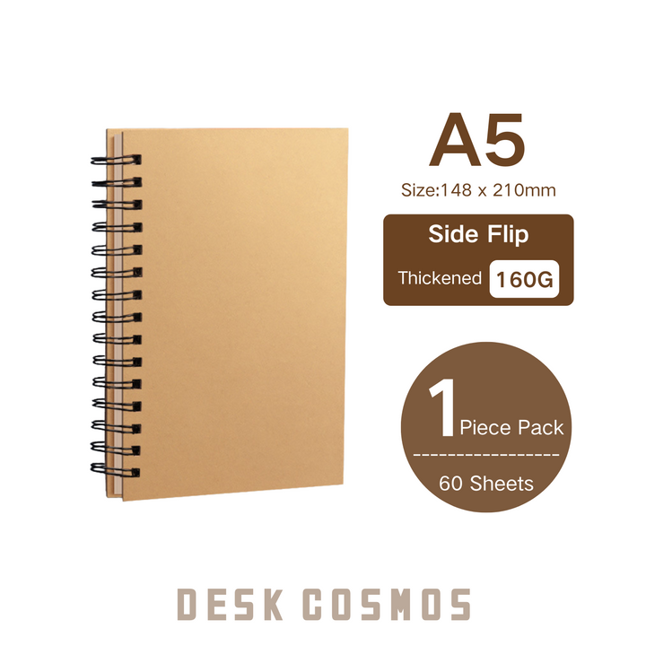 Art Journal A5 60 Sheets 160G Side Flip Thick Paper Diary