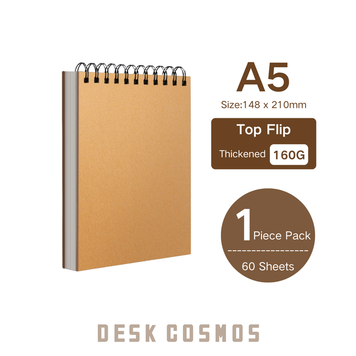 Art Journal A5 60 Sheets 160G Top Flip Thick Paper Sketching