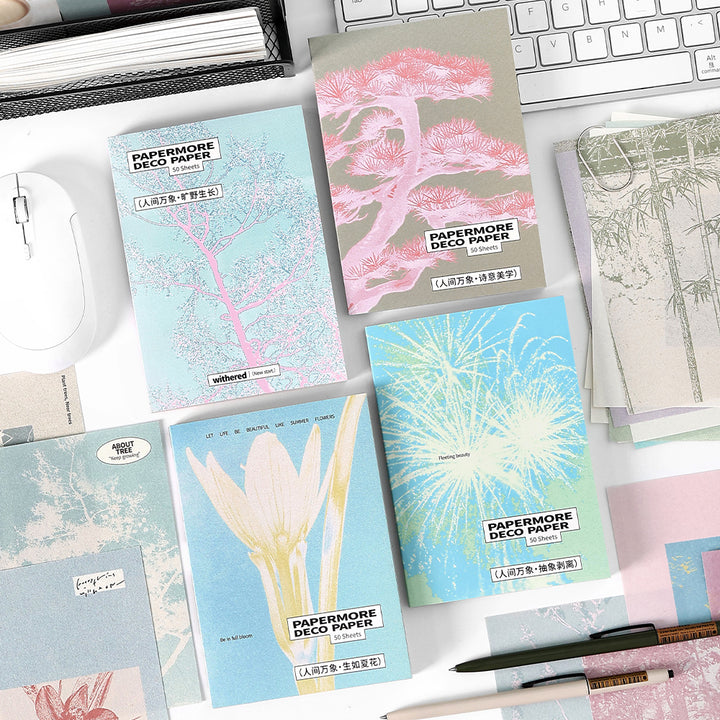  Artistic Vintage & Botanical Aesthetics Planner Paper 
