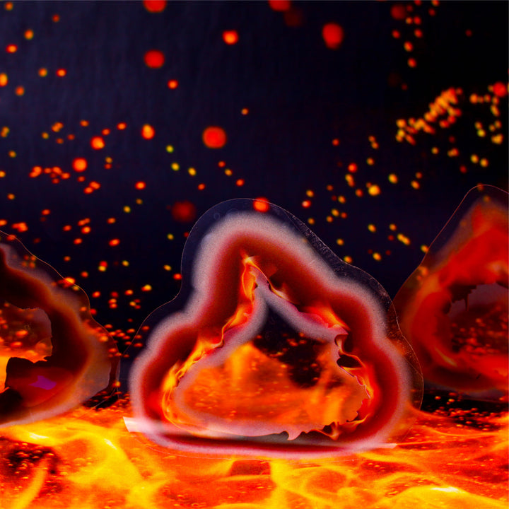 Ash Series Sticker Pack Retro Gothic Magic Fire Theme Stickers for Art Projects