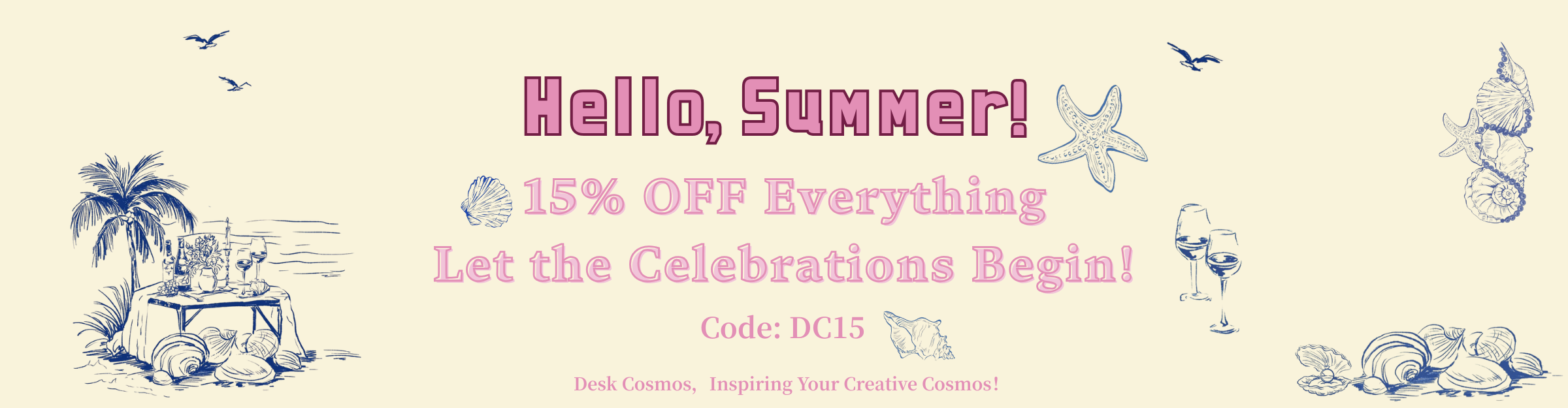 Discover DeskCosmos' August collection with fresh planner stickers, washi tapes, and DIY stationery, perfect for your creative journaling needs