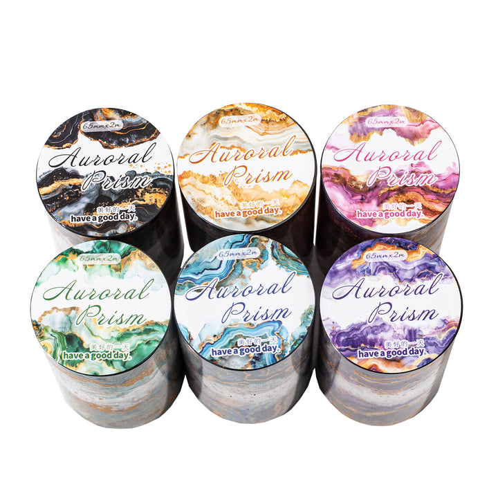 Auroral Prism PET tape water-themed journaling inspiration