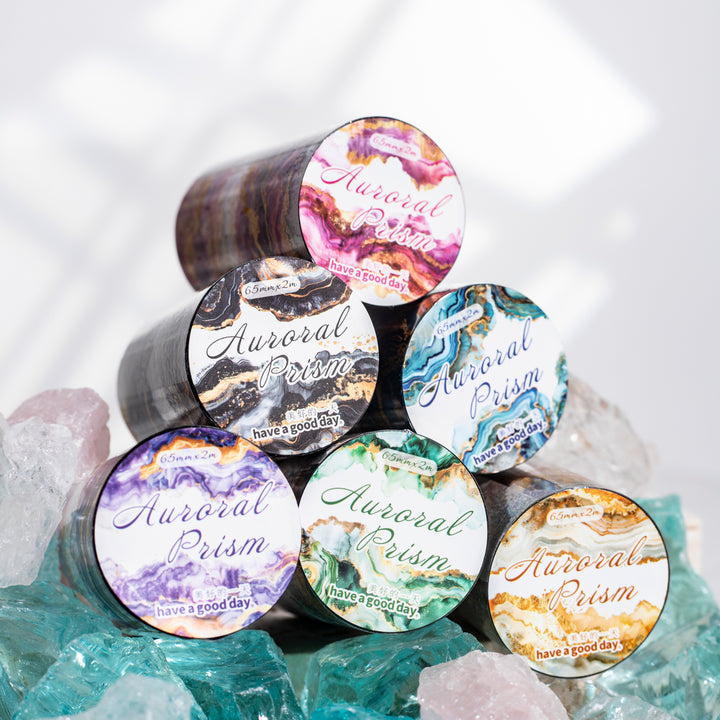 Auroral Prism foil PET tape suitable for romantic DIY planners