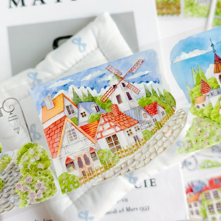 Azure Coast Ocean PET Tape Scenery Journal Collection
