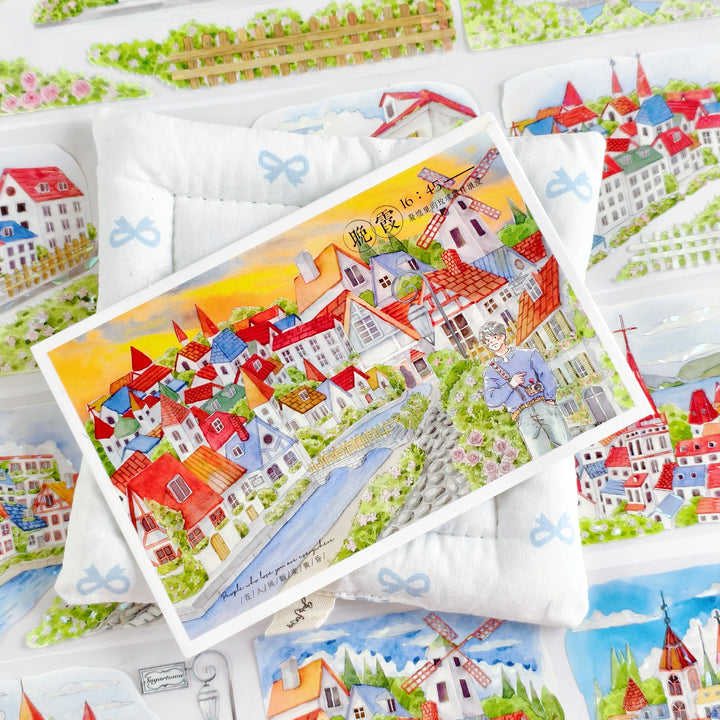 Azure Coast PET Tape Ocean Scenery For Scrapbook Lovers