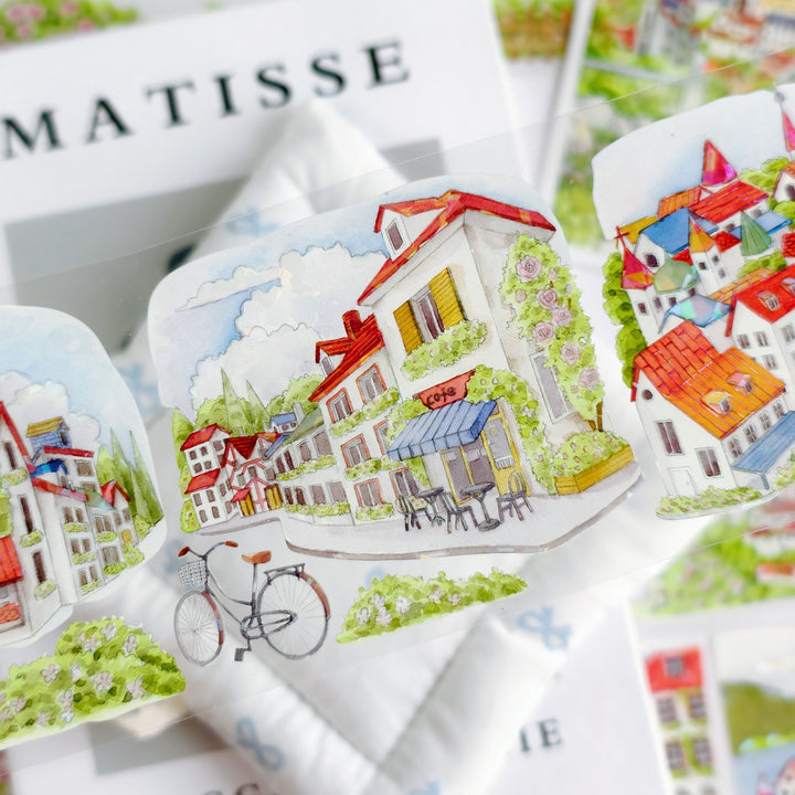 Azure Coast PET Tape Travel Journal Supply For Diary Creation