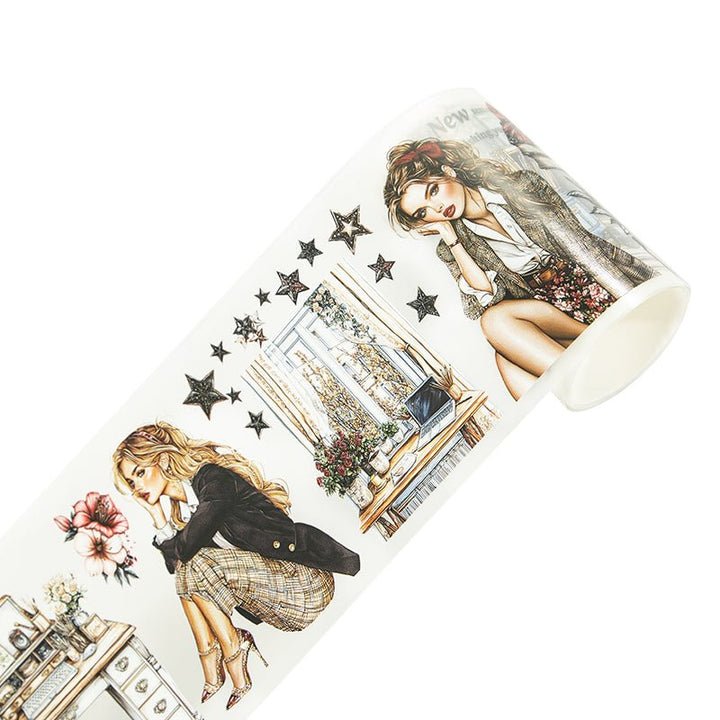 Back to School Retro Decorative Tape Suitable for Journal Lovers