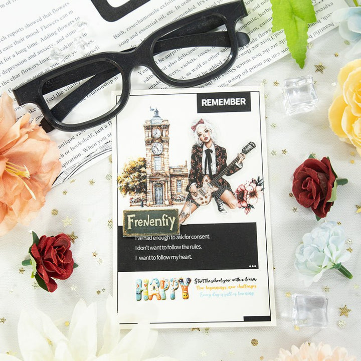 Back to School Retro Fantasy Suitable for Art Journals