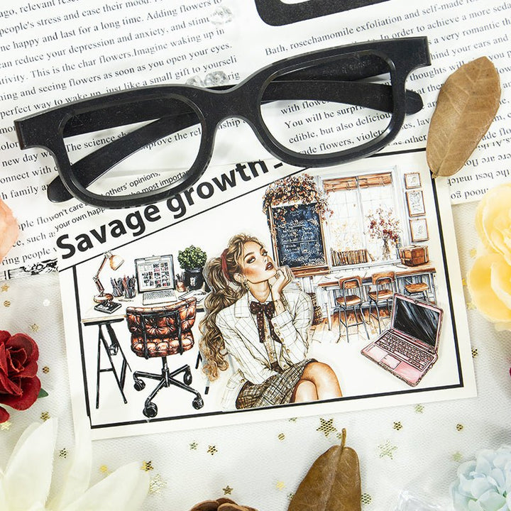 Back to School Retro Peaceful Design Suitable for DIY Projects