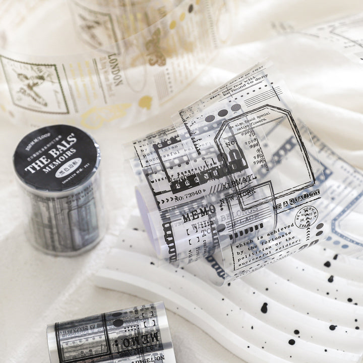 Bars Memoir Series Botanical Elements Tape Best for Journal Projects