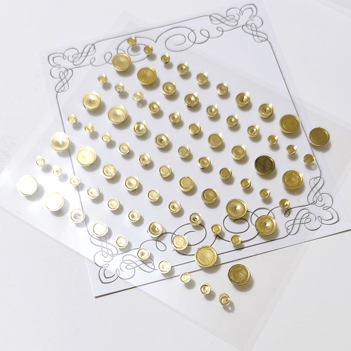 Basic Polka 3D Pearl Stickers Fashion Scrapbook Decor