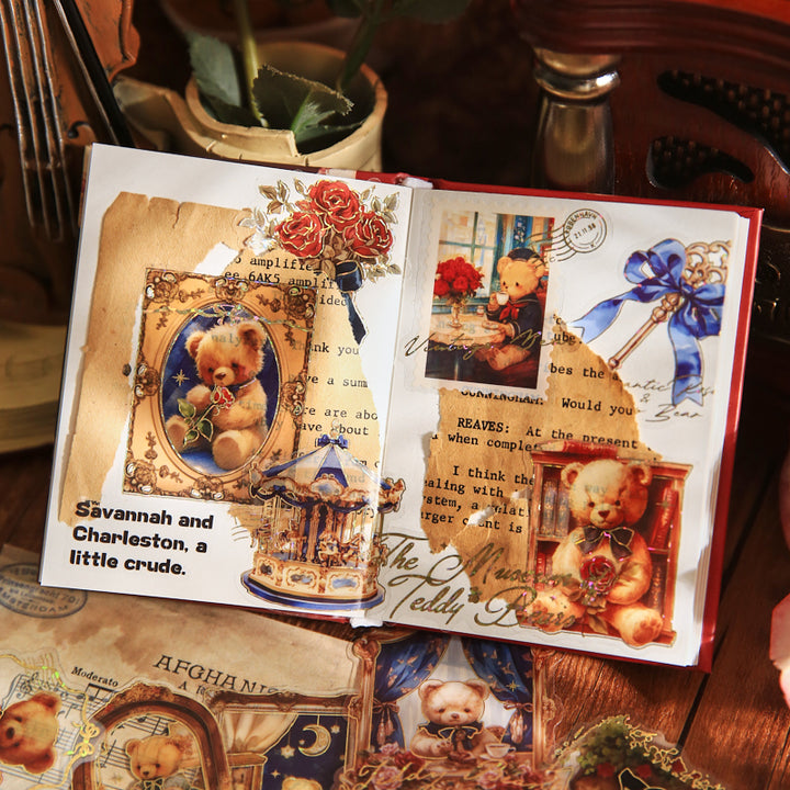 Bear Romance House Aesthetic Stickers for Phone Case DIY